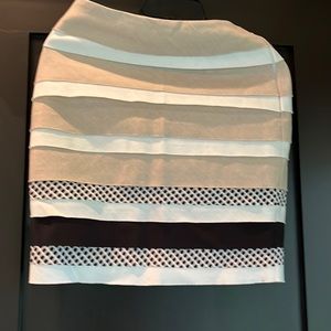 Size 0 White House black market skirt; multi colored